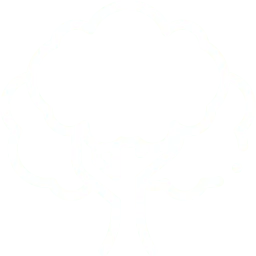 icône arbre blanc